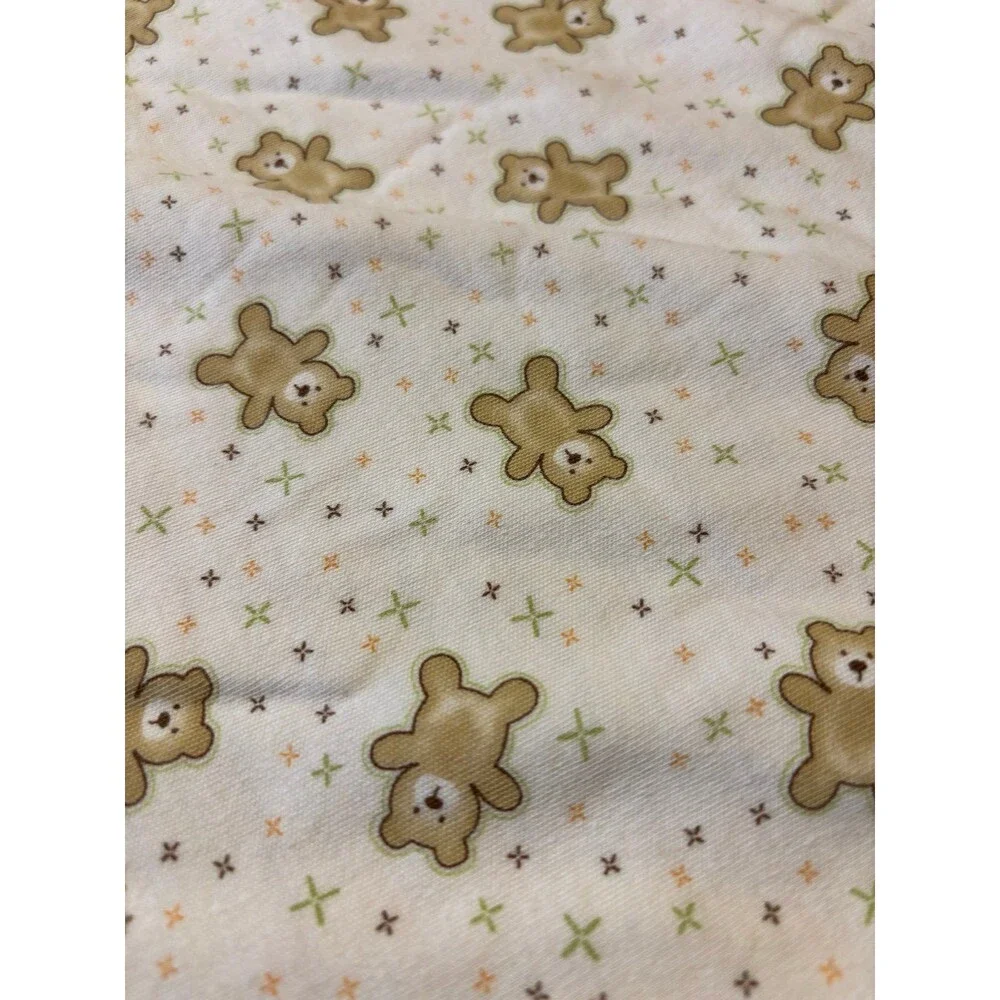 Absorba vtg y2k cotton baby security blanket lovey bear stripes